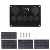 12V 24V 5 Taste LED-Panel Licht Toggle USB Gauge Für Auto Marine Boot Lkw Anhänger Wohnwagen Zubehör