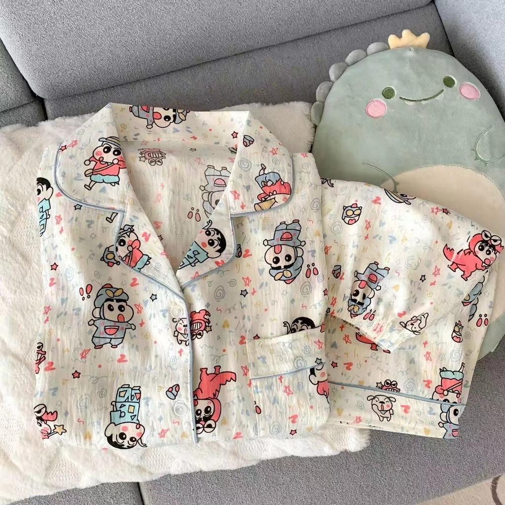 Sommer neue Pyjamas Damen kurzärmelig Shorts dünne Wolkenbaumwolle Cartoon niedlich große Größe Koreanische Version Loungewear