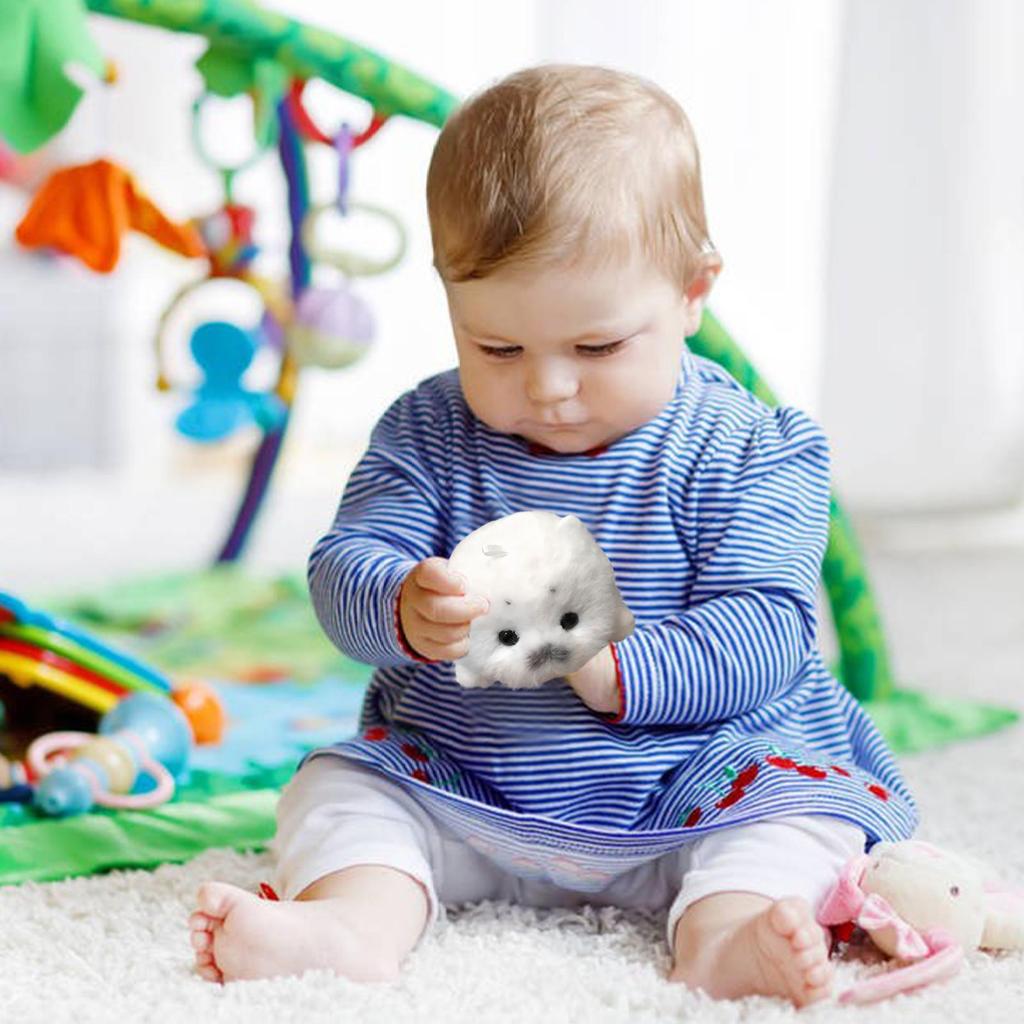 Cute Small Seal Plush Realistic Soft Cartoon Doll Small Seal Pendants for Girlfriend Children Women Kids Boys Girls Youth Teens