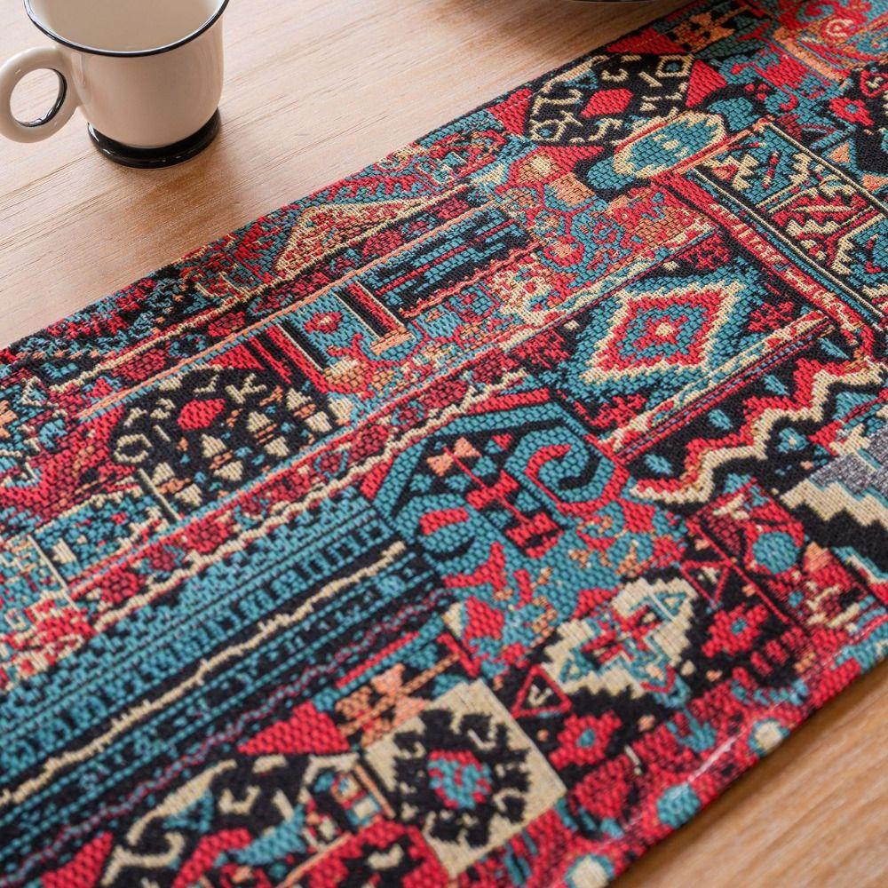 Cotton Table Runner Jacquard Tablecloth INS Table Cover  Table Decor