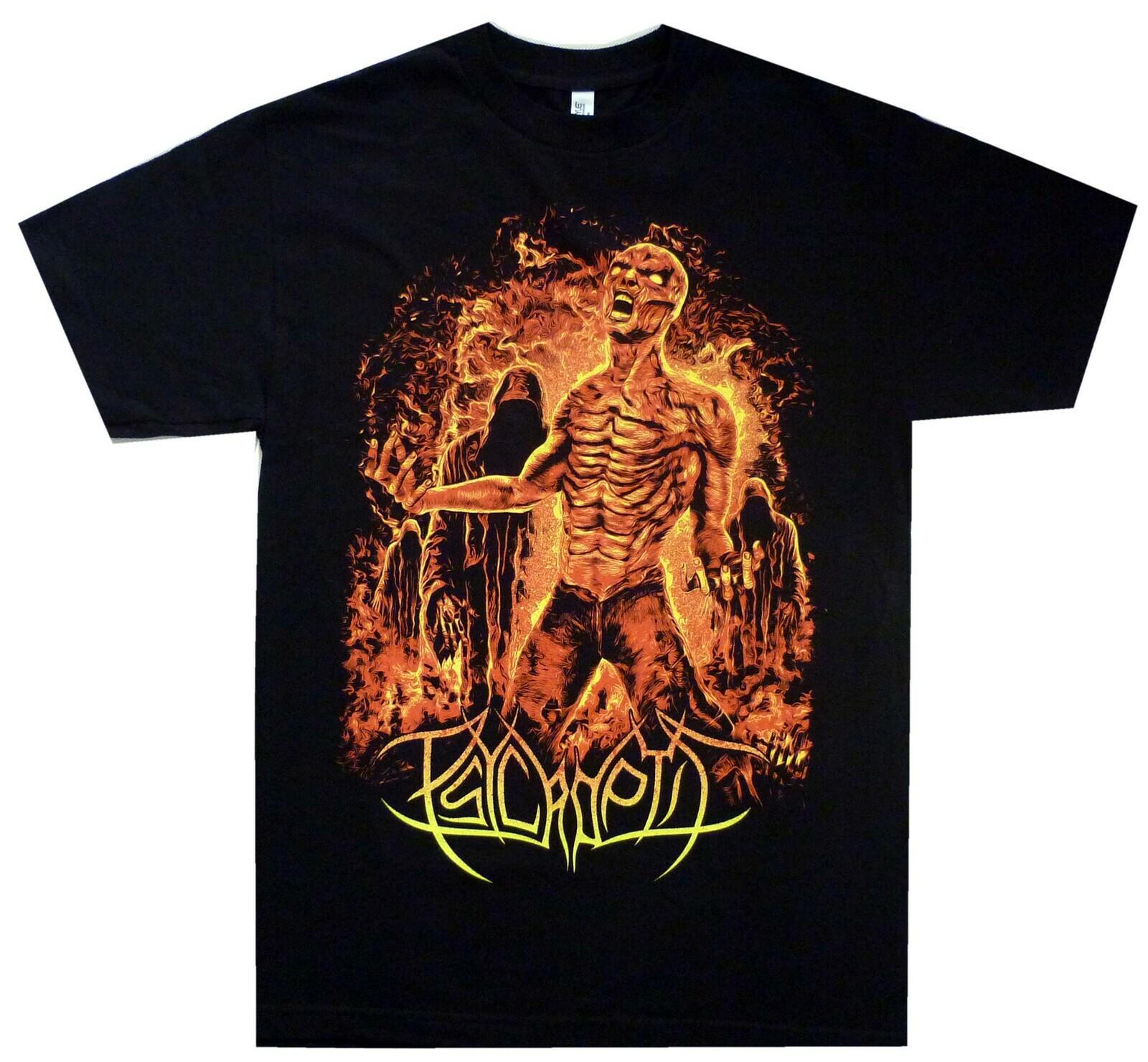 Psycroptic Burning Man Футболка S-XXL Официальная футболка Футболка группы Death Metal L