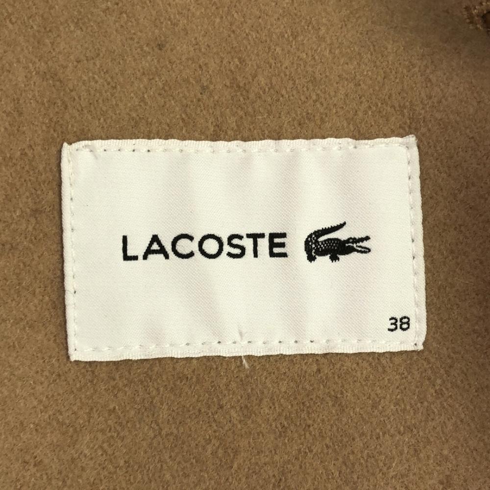 Lacoste Wool Blend Long Pea Coat 38 Beige Women Used
