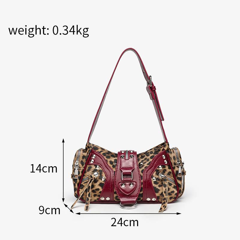 Bolso Cruzado de Hombro para Mujer con Estampado de Leopardo Coreano 2026 - Moderno y Elegante