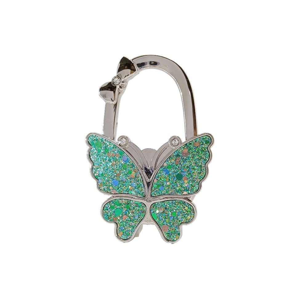 Fashion Butterfly Handbag Hook for Women Foldable Portable Purse Hook Creative Durable Bag Hanger for Table