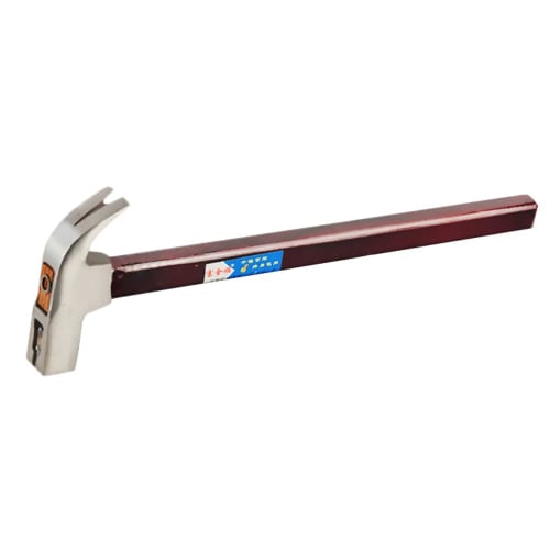 GLEAVI 609G Wooden Handle Claw Hammer with Non-Slip Design and Nail Remover, Construction Nail Puller, Carpentry Tool, Shock Absorption