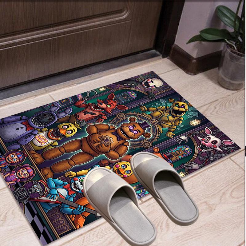Five Nights at Freddy's Pattern Rug, Indoor/Outdoor Mat, for Picnic, Gameroom, Bedroom, Office, Living Room, Home Decor Carpet, Birthday Gift