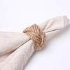 Natural Fiber Napkin Holders For Weddings And Festival Gatherings Elegant Handwoven Jutes Rope Napkin Rings