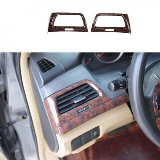 Trim Console L&R Air Outlet Vent Wood Fit For Honda Accord Crosstour 2008-2013