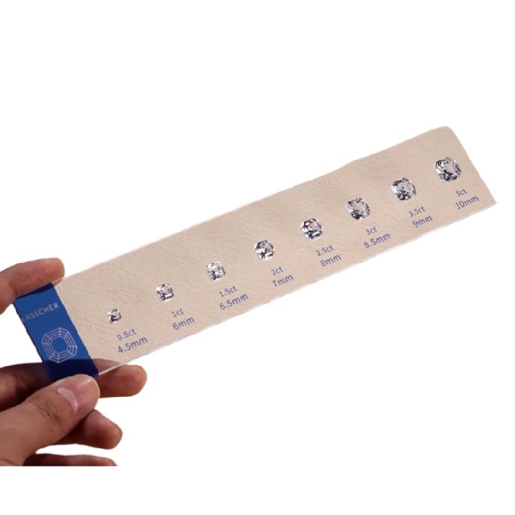 Jewelry Store Accessory Cubic Zirconia Size Comparison Set With Ergonomic Caliper Designs