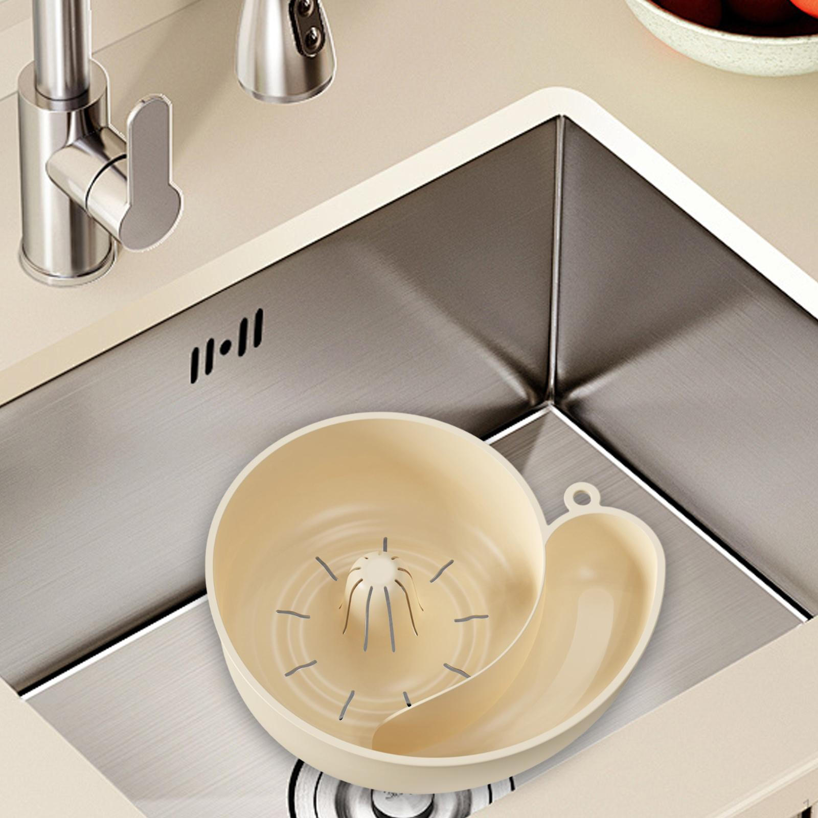 

Сливная корзина для кухонной мойки для мытья продуктов и фруктов, милая форма, многоцелевая овощемойка Creamy White