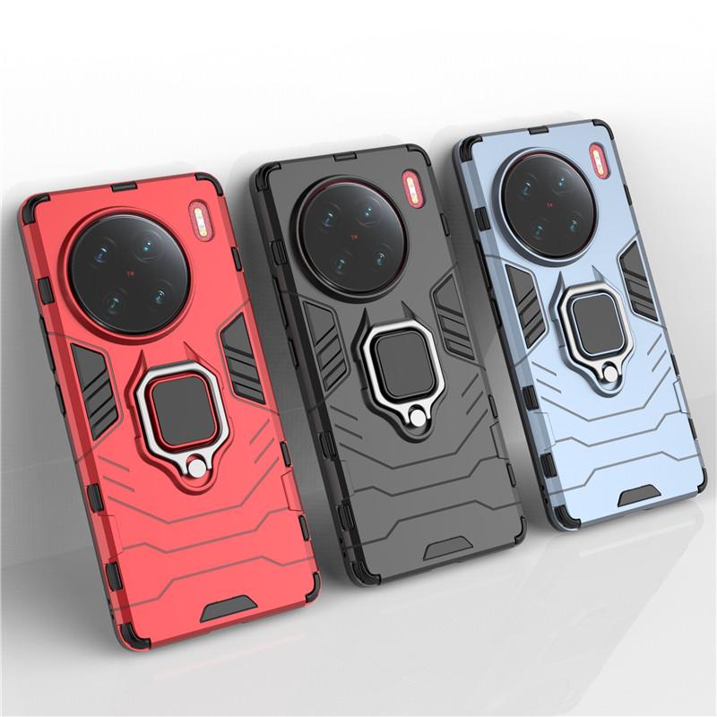 

Для Vivo X90 Pro Plus чехол Hard Armor Finger Ring защитный противоударный бампер Vivo X90 Pro Чехол для Vivo X90 5G Чехол 6,78 дюйма