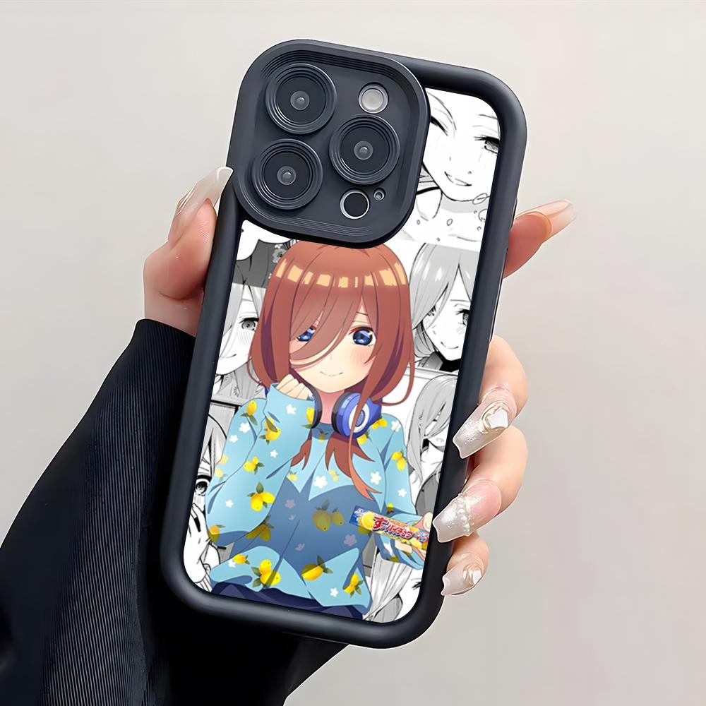Anime Nakano Miku Phone Case For IPhone 17 Pro Max 15 Pro 16 14 Plus 12 13 Mini 11 Pro Shockproof Cover