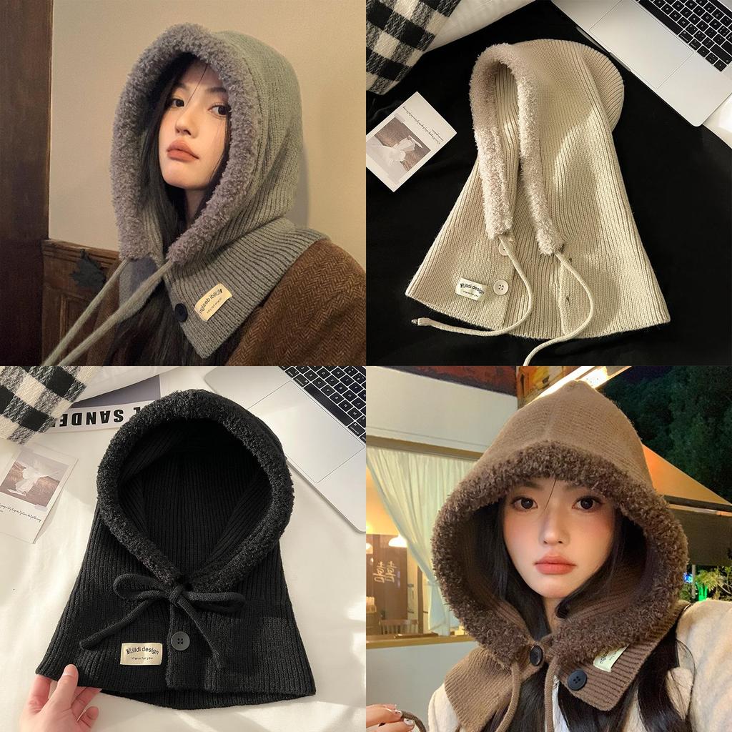 Casual Knit Hat With Fleece Lining For Autumn And Winter Unisex Beanie For Outdoor Use