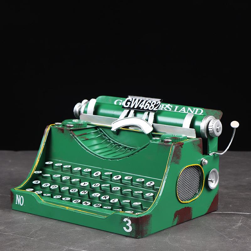 Vintage European Typewriter Iron Art Decor for Photography & Shop Windows
