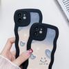 Mobile Phone Cases for iPhone 11 13 XR 15 Pro Max 12 14 Pro Max Case iPhone 16 7 Plus 8 Plus XS Max Big Wave Solid Color Cartoon Anti-drop Waterproof