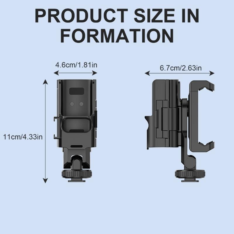 Portable Smartphone Teleprompter Bracket for POCKET 3, Adjustable Angle Support Stand for Smooth Video Recording