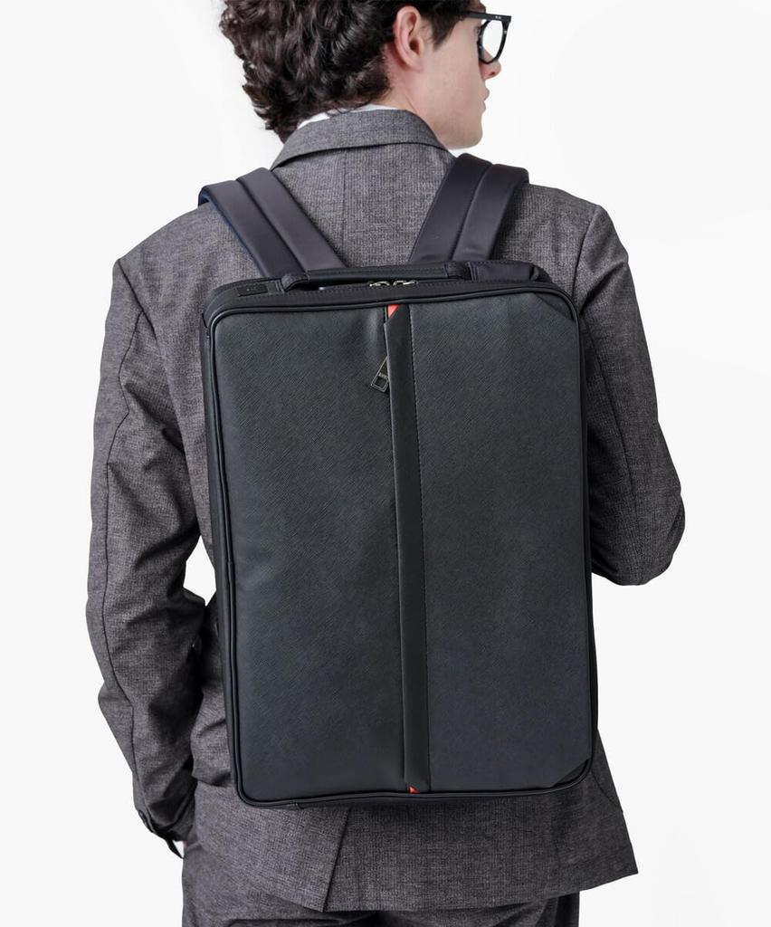 Sac à dos d'affaires ISIT Saphir II, 3-en-1, Convient aux formats B4 et PC 15,6 pouces, Serviette pour homme, Non. 937514 (Noir)