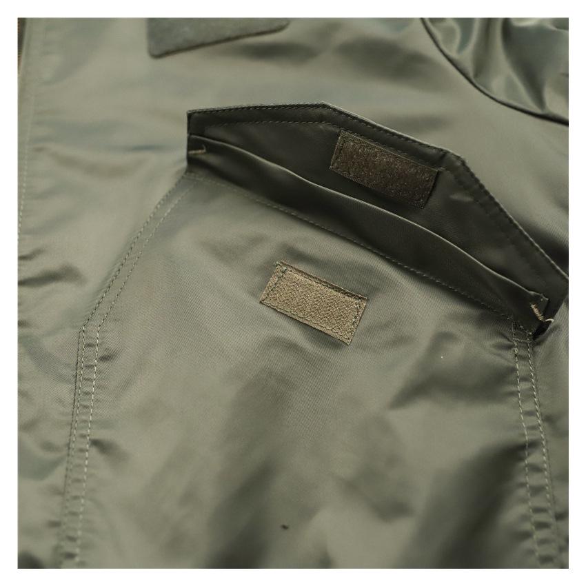 Normanlong CWU-45P Pilot Jacket: Trendy Men's Spring/Autumn Military-Style Baseball Uniform Waistcoat