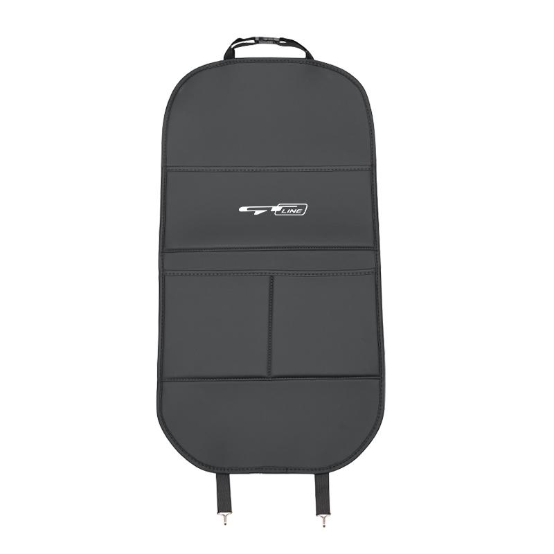 1Pcs Car Seat Anti-Kick Mat With Pocket Protective Cover Pad For KIA K9 Sorento EV6 RIO Ceed Sportage Carnival Niro Soul Cerato