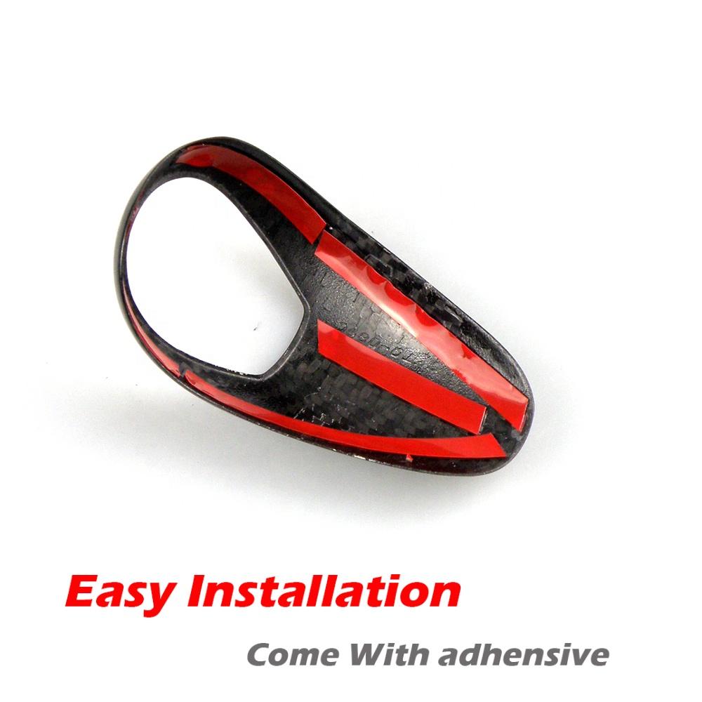 Kohlefaser-Schaltknaufabdeckung für BMW M2 F87 M3 F80 M4 F82 F83 M5 F10 F85 X5M F86 X6M F12 F13