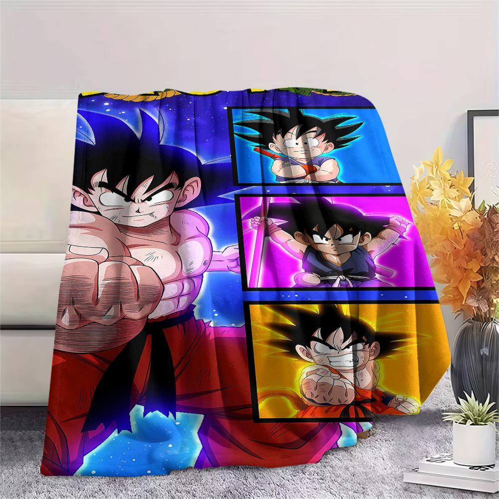 Dragon Ball characters Print Flannel Blanket,High quality Comfortable for All Seasons,Home Decor,Warmth and Comfort,Perfect for Christmas Gifts