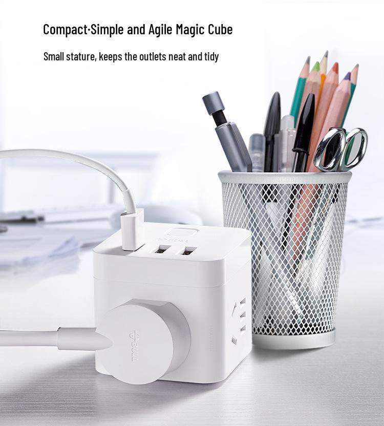 GN-U303UW Multi-Outlet Power Strip with USB Ports and Extension Cord