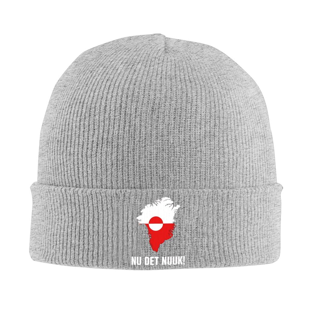 Greenland Map Beanie Hats Bonnet Hats Men Women Unisex Y2K Cool Outdoor Sport Knitting Hat Winter Pattern Elastic Caps