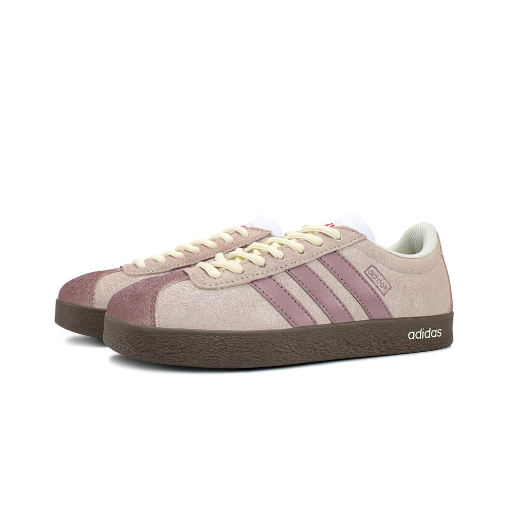 Adidas VL COURT 2.0 Cappuccino Wear resistant And Lightweight Low top Skateboard Shoes Unisex Pastel Pink HQ1802(Team629-)