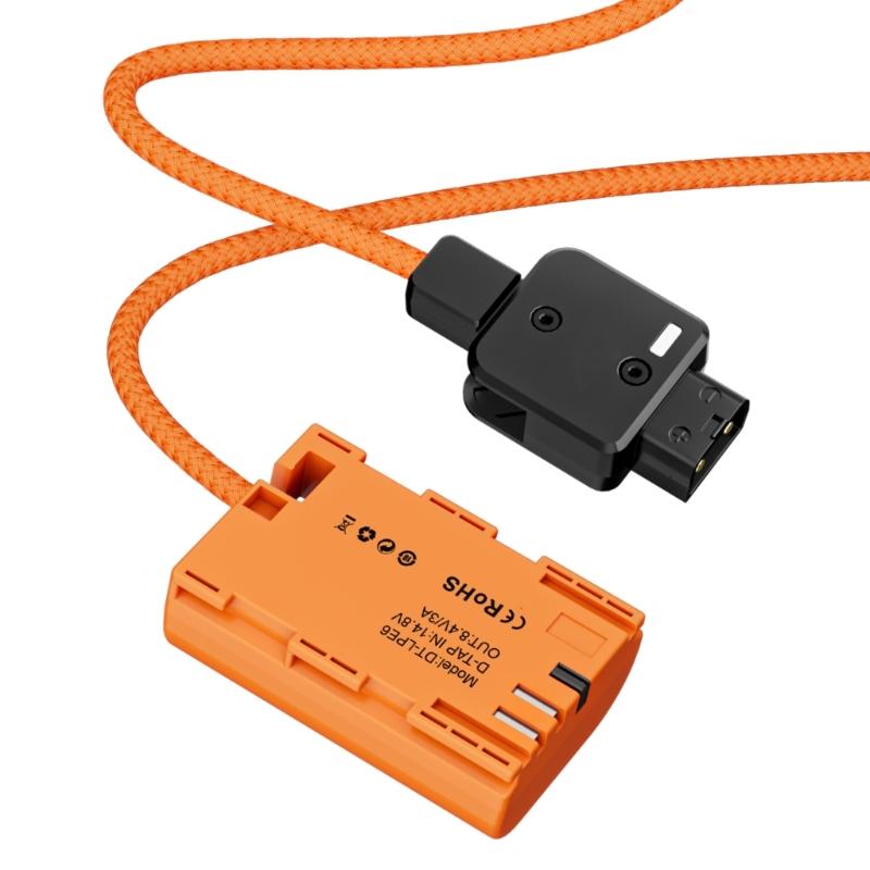 

Адаптер-муляж аккумулятора E6 от D-Tap 12В-17В для R5 80D 70D 60D 90D 5DIV для фото- и видеосъемки 1