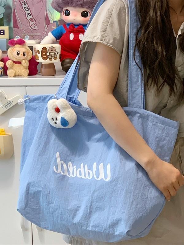 Korean Style Single Shoulder Bag With Large Capacity For Daily School And Casual Use