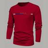 Spring Men's,Men's Letter Printing,Men's Long Sleeve,Trendy Round Neck New Casual T-Shirt
