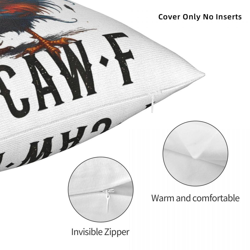 F-Caw-F Chicken Rooster Funny Meme Pillow Cover Morden Pillow Case For Sofa Car Home Decor Cushion Cover Printed Pillowcases