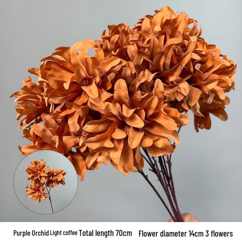 Karamelkleurige Kunstbloemen Bruiloftsdecoratie - Plafond- en Wegdekarrangementen, Koffietint Nepbloemen.