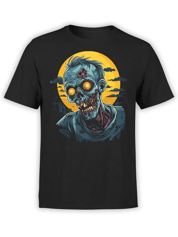 Zombie Tshirt Collection Moonlit Terror Tshirt Unisex S