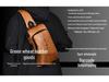 Business Casual Men's Large Capacity Wear-Resistant PU Splash-Proof Messenger Shoulder Bag