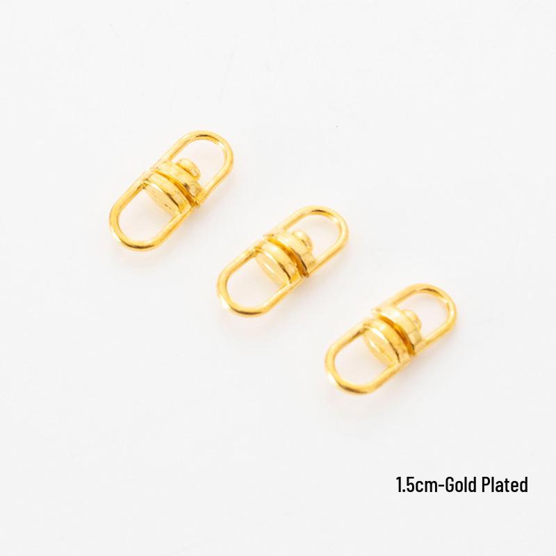 Rotating Figure-8 Metal Keychain Accessory