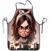 1pc Angry Chef Woman Pattern Print Apron, Unisex for Home Use, Suitable for Cooking, Baking, Household Cleaning, Barbecuing, and Outdoor Parties