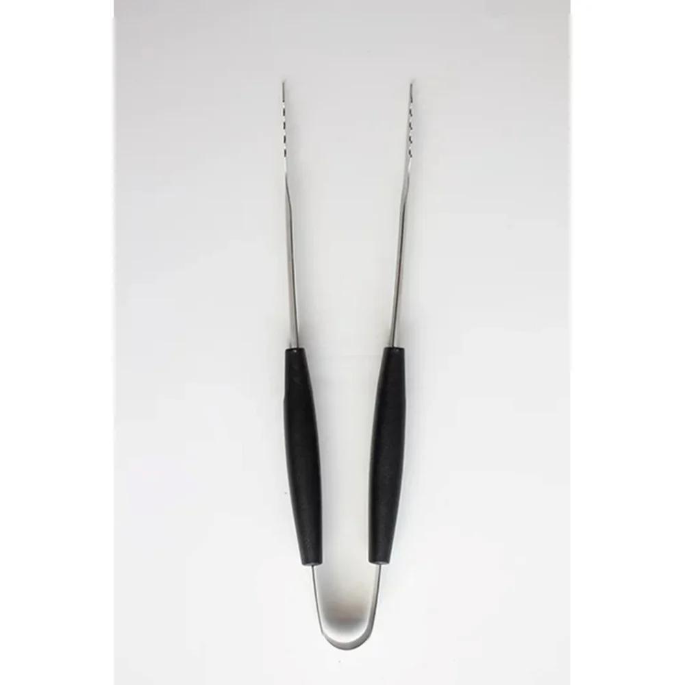 3 Piece Stainless Steel BBQ Grill Set Fork Tongs Spatula Durable Non Slip Handles Perfect Summer Cookouts