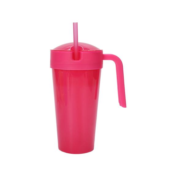 Kids Snack And Drink Cup Combo Leak-Proof 2-in-1 Popcorn Holder with Handle Portable Stadium Tumbler for Travel Home Movies