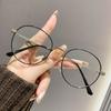 1-piece Ladies' Glasses, Classic Thin Round Frames, Simple and Fashionable, Suitable for Daily Wear