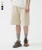 GROOVE RHYME Twill Cotton Non-Stretch Full Elastic Waist Double Pleated Length Shorts (4 Colors) (Lramcnh752P)