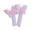 Telephone Cord Spiral Hairband Butterfly Hair Tie for Little Girl Sweet Ponytail Holder Elastic Hair Styling Accessories