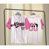 Baseball Jersey Cute Cartoon Design Summer Sports Streetwear V-Neck Tee Outdoor Sport