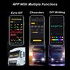 Devil Eyes LED Pixel Panel Light 1.2-2M 12-24V APP Control Soft Foldable Scrolling Animation Screen Board Truck Car Windshield