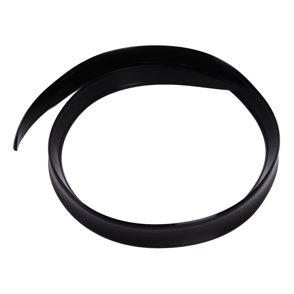 Universal Gloss Black Car Rear Trunk Spoiler Lip UV Proof Rubber Spoiler Wing 120cmx4cm/47.24inx1.57in