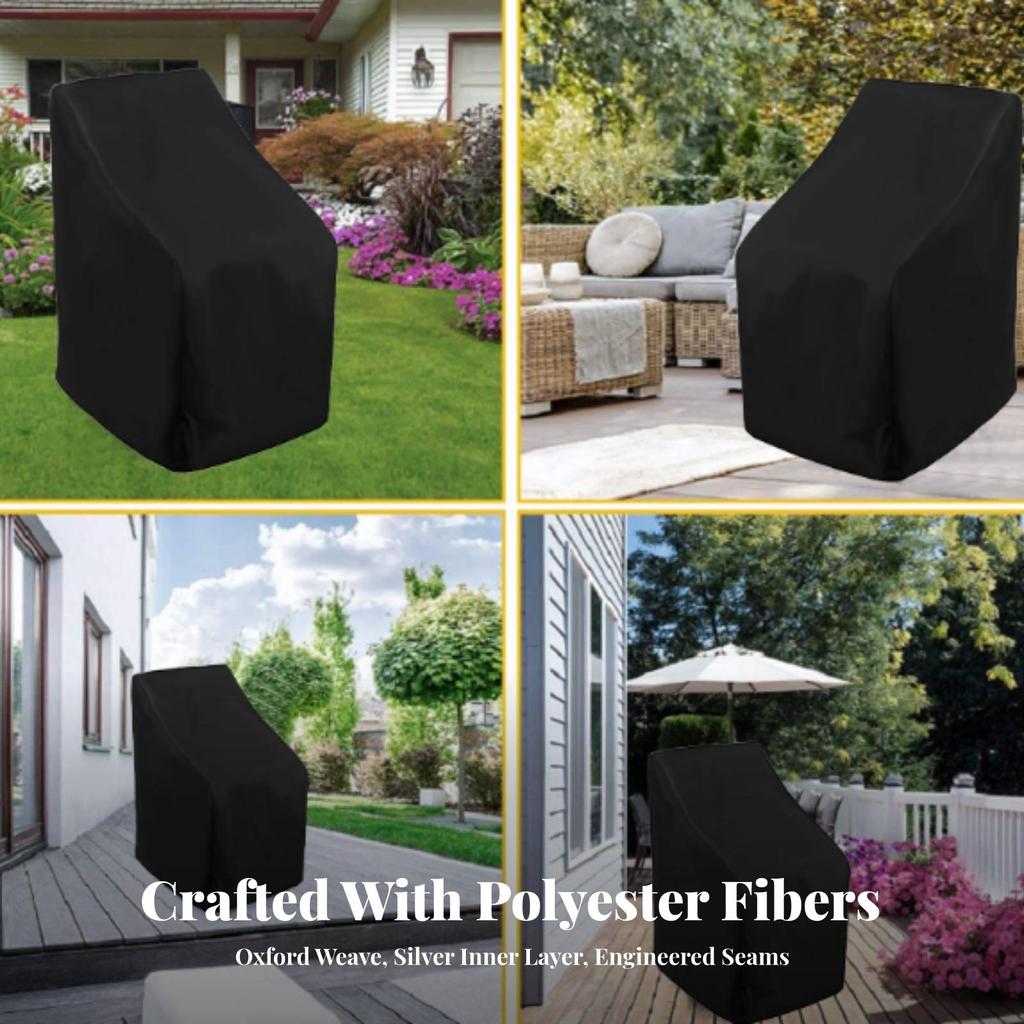Patio Chair Cover Waterproof Outdoor Reusable for Backyard