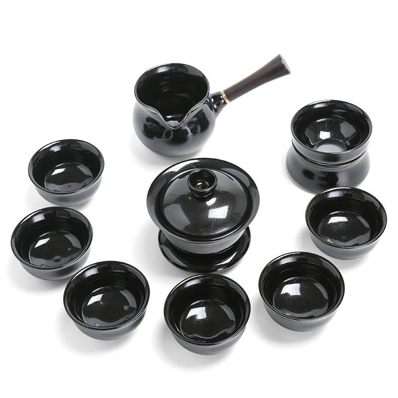 

Jianzhan Black Tianmu Kiln Glaze 10-Piece Tea Set