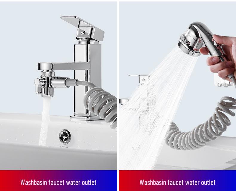 Uniwersalny Obrotowy Aerator Przedłużający Baterię Łazienkową - Głowica Przeciwbryzgowa do Mycia i Płukania Włosów