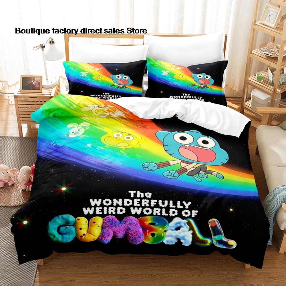 The Amazing World Of Gumball Bedding Set Duvet Cover Pillowcase For Kids Bedroom Decor Twin Full Queen King Size Bed Linen