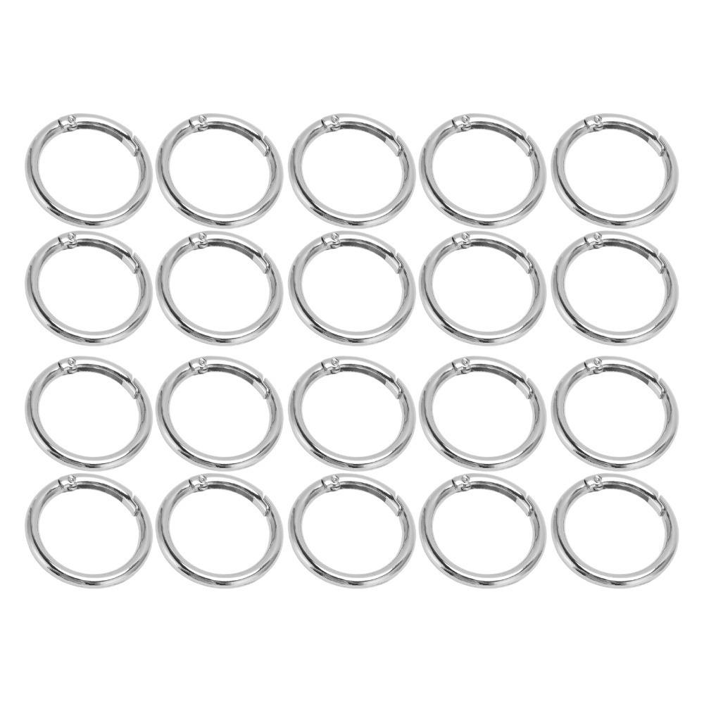 20pcs Silver Spring O Rings Gold Snap Clips Jewelry Tools Spring Buckles  Shoulder Bag